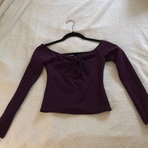Off the shoulder crop top
